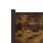 vidaXL Cadre de lit en métal sans matelas chêne fumé 90x190 cm