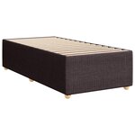 vidaXL Sommier à lattes de lit avec matelas Marron foncé 100x200 cm