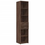 vidaXL Buffet haut chêne marron 40x42 5x185 cm bois d'ingénierie