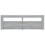 vidaXL Meuble TV avec lumières LED sonoma gris 120x35x40 cm