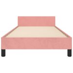 vidaXL Cadre de lit sans matelas rose 90x200 cm velours