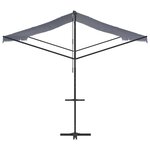 vidaXL Auvent autoportant bleu et blanc 500x300 cm tissu et acier