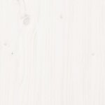 vidaXL Bureau Blanc 110x53x117 cm Bois massif de pin