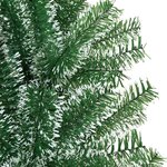 vidaXL Sapin de Noël artificiel avec neige floquée vert 210 cm
