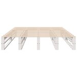 vidaXL Cadre de lit sans matelas blanc 120x200 cm bois de pin massif