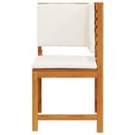 Fauteuil de jardin d'angle vidaXL avec coussins en bois d'acacia solide