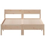 vidaXL Cadre de lit sans matelas 120x190 cm bois de pin massif