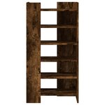 vidaXL Armoire à chaussures chêne fumé 52x37 5x100cm bois d'ingénierie