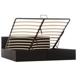 vidaXL Cadre de lit avec rangement hydraulique Similicuir 180x200 cm