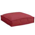 vidaXL Coussins Pallet pour assise 4 Pièces Rouge vin 40x40x8 cm Tissu Oxford