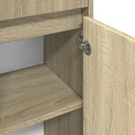 vidaXL Armoire de salle de bain Chêne sonoma 30x30x95 cm Aggloméré