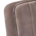 vidaXL Fauteuil cantilever Marron Cuir véritable