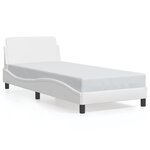 vidaXL Cadre de lit sans matelas blanc 80x200 cm similicuir