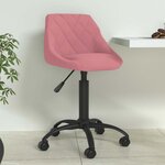 vidaXL Chaise à manger Rose Velours