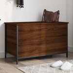 vidaXL Banc de rangement chêne marron 80x42 5x50 cm bois d'ingénierie