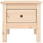 vidaXL Tables d'appoint 2 Pièces 40x40x39 cm Bois massif de pin