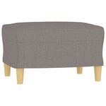 vidaXL Ensemble de canapés 3 Pièces avec coussins Taupe Tissu
