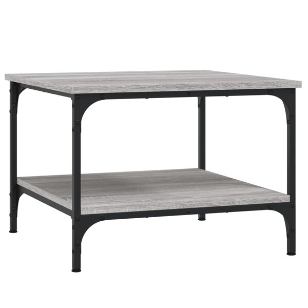vidaXL Table basse sonoma gris 55x55x40 cm bois d'ingénierie