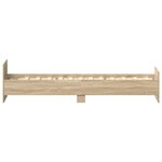 vidaXL Cadre de lit sans matelas chêne sonoma 75x190 cm
