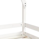 vidaXL Cadre de lit pour enfants blanc 90x200 cm bois de pin massif