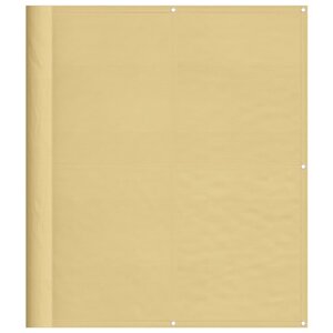vidaXL Écran de balcon sable 120x300 cm 100  polyester oxford