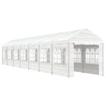 vidaXL Belvédère avec toit blanc 15 61x2 28x2 69 m polyéthylène