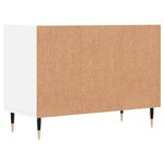 vidaXL Meuble TV blanc 69 5 x 30 x 50 cm bois d'ingénierie