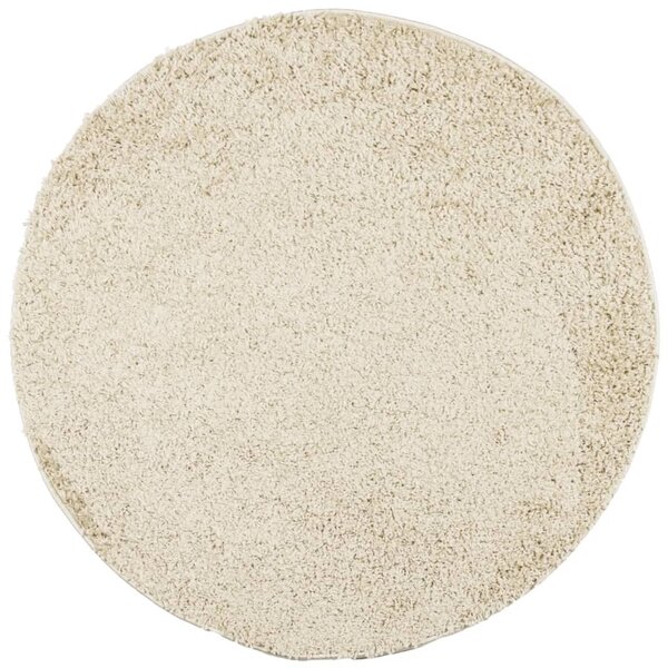 vidaXL Tapis shaggy PAMPLONA poils longs moderne doré Ø 100 cm