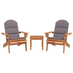 Ensemble de Salon de jardin meuble d'extérieur ensemble de mobilier adirondack 3 pièces bois acacia solide 02_0014210