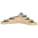 vidaXL Jardinière 4 niveaux 106x104 5x36 cm bois de pin massif
