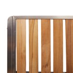 vidaXL Chaises de jardin empilables 4 Pièces en bois massif teck et acier inoxydable