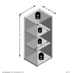 FMD Étagère de rangement avec 3 compartiments 47 1x39 9x112 5 cm chêne