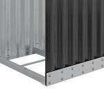 vidaXL Porte-bûches anthracite 40x45x170 cm acier galvanisé