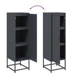 vidaXL Buffet haut anthracite 36x39x123 cm acier