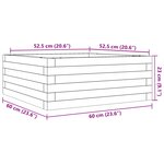 vidaXL Jardinière 60x60x23 cm bois massif douglas