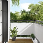 vidaXL Écran de balcon blanc 75x800 cm 100  polyester oxford