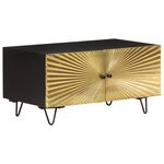 vidaXL Table basse 90x50x45 cm Bois de manguier solide