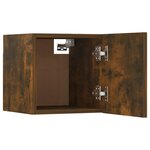 vidaXL Ensemble de meubles TV 8 Pièces Chêne fumé Bois d'ingénierie