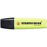 Surligneur boss original pastel zeste de citron vert x 10 stabilo