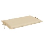 vidaXL Coussin de chaise longue beige 186x58x4 cm tissu oxford