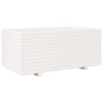 vidaXL Jardinière blanc 110x60x49 5 cm bois de pin massif