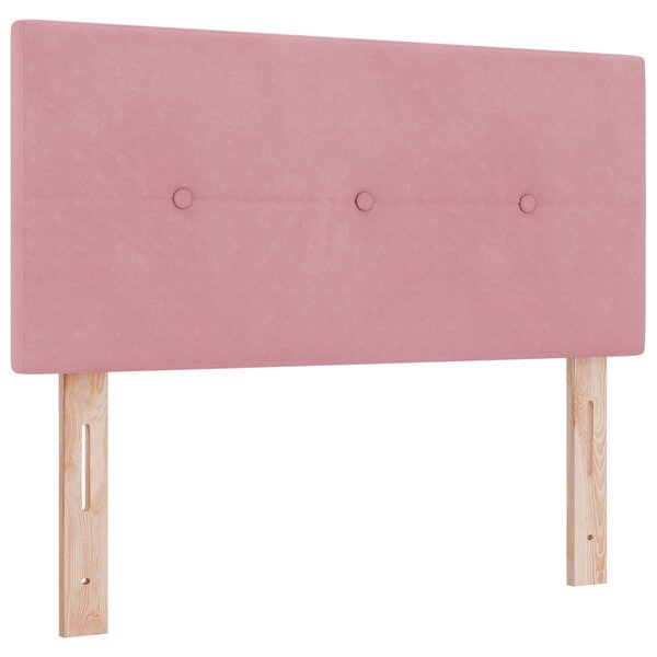Headboard LED vidaXL Capitonné Rose 100 cm en Velours