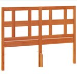 vidaXL Tête de lit cire marron 135 cm bois massif de pin