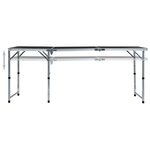 vidaXL Table pliable de camping Gris Aluminium 180x60 cm