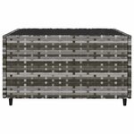 vidaXL Salon de jardin 3 Pièces avec coussins Gris Résine tressée