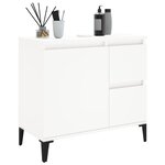vidaXL Armoire de salle de bain blanc 65x33x60 cm bois d'ingénierie