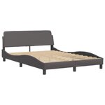 vidaXL Cadre de lit sans matelas gris 140x200 cm similicuir