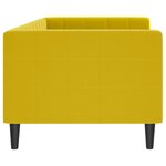 vidaXL Lit de repos sans matelas jaune 80x200 cm velours