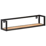 vidaXL Étagères murales 2 Pièces 80 cm Bois d'acacia massif