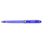 Stylo fin en métal laqué violet - Marion